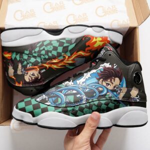 Tanjiro Water And Fire Sneakers Demon Slayer Anime Shoes MN10 7