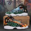 Tanjiro Water And Fire Sneakers Demon Slayer Anime Shoes MN10 11