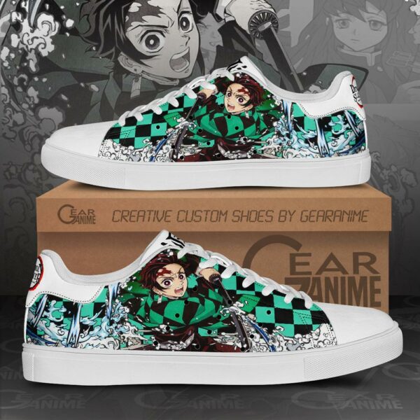 Tanjiro Water Breathing Skate Shoes Demon Slayer Anime Custom Shoes PN10 1