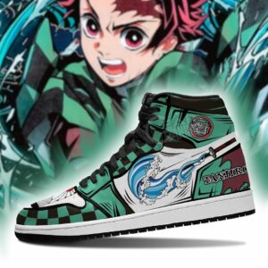 Tanjiro Water Skill Sneakers Demon Slayer Anime Shoe Boots Leather 9