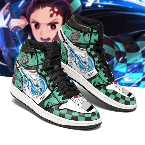 Tanjiro Water Skill Sneakers Demon Slayer Anime Shoe Boots Leather 1