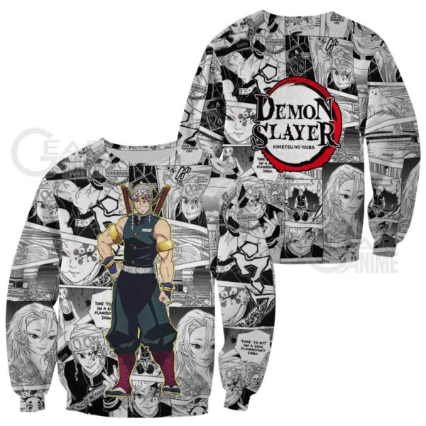 Demon Slayer Tengen Uzui Hoodie Anime Mix Manga KNY Shirt 2