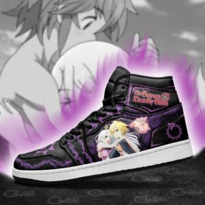 The Seven Deadly Sins Sneakers Meliodas and Elizabeth Anime Custom Shoes 8