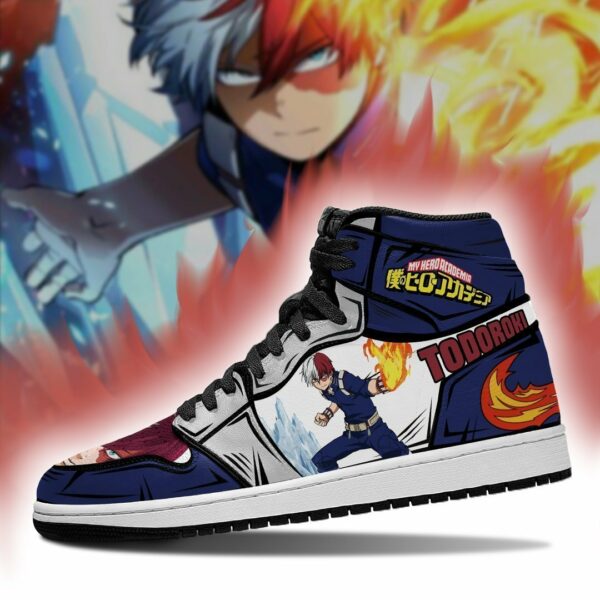 Todoroki Shoto Sneakers Custom My Hero Academia Anime Shoes MN05 3