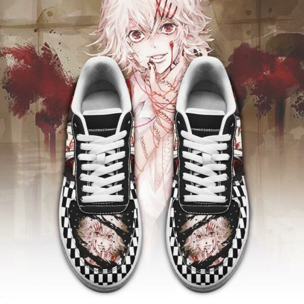 Tokyo Ghoul Juuzou Sneakers Custom Checkerboard Shoes Anime 2