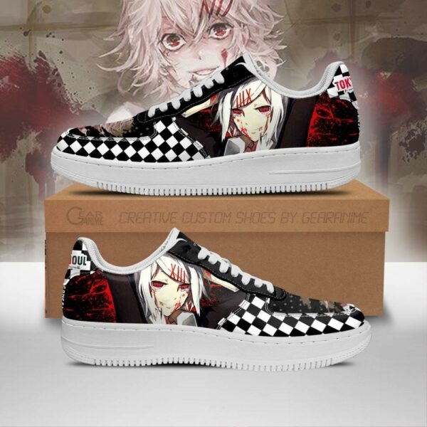 Tokyo Ghoul Juuzou Sneakers Custom Checkerboard Shoes Anime 1