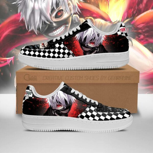 Tokyo Ghoul Kaneki Sneakers Custom Checkerboard Shoes Anime 1