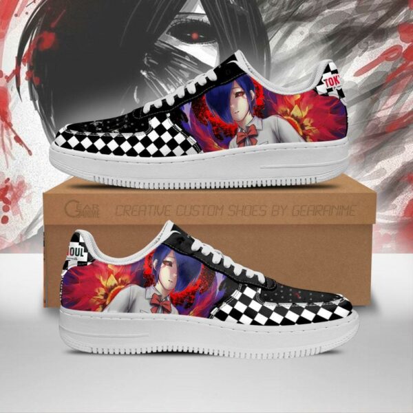 Tokyo Ghoul Touka Sneakers Custom Checkerboard Shoes Anime 1