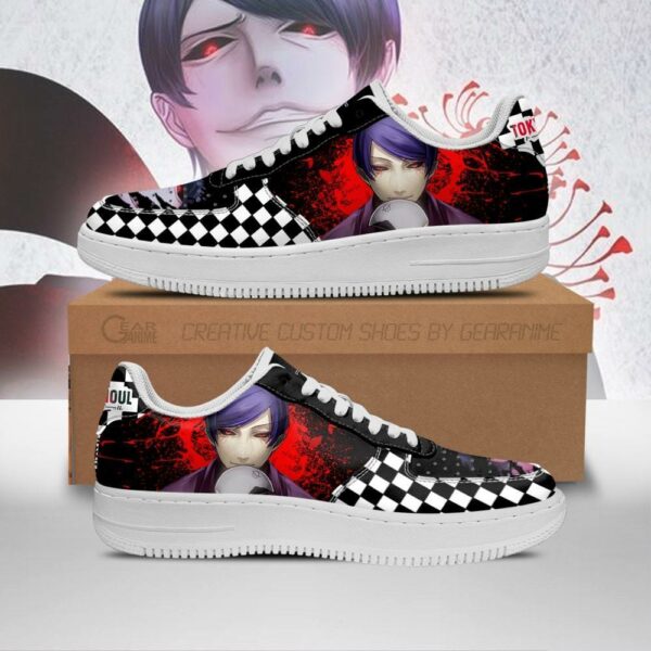 Tokyo Ghoul Tsukiyama Sneakers Custom Checkerboard Shoes Anime 1