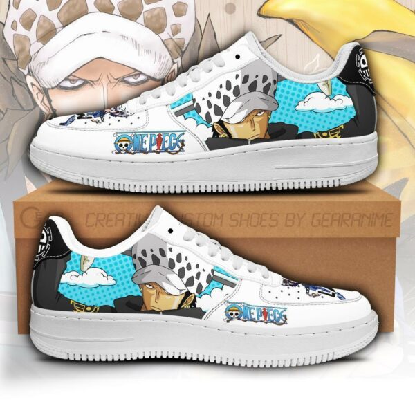 Trafalgar D. Water Law Sneakers Custom One Piece Anime Shoes Fan PT04 1