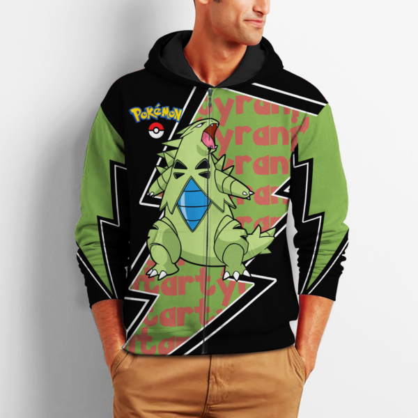 Tyranitar Zip Hoodie Costume Pokemon Shirt Fan Gift Idea VA06 2