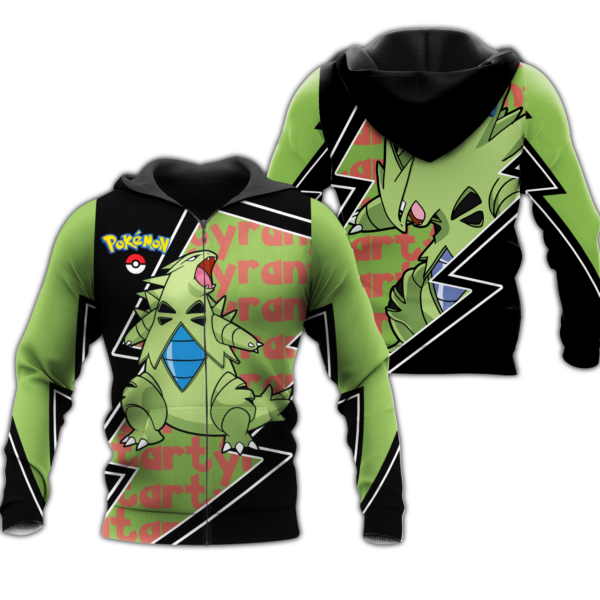 Tyranitar Zip Hoodie Costume Pokemon Shirt Fan Gift Idea VA06 1