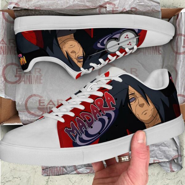 Uchiha Madara Skate Shoes Naruto Anime Custom Shoes PN10 2