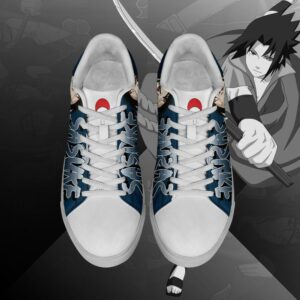 Uchiha Sasuke Skate Shoes Naruto Anime Custom Shoes PN10 6