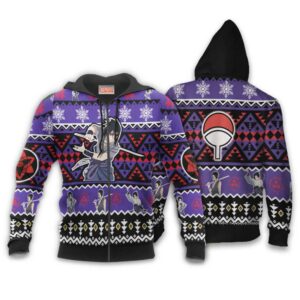 Uchiha Sasuke Ugly Christmas Sweater Custom Naruto Xmas Gifts Idea 6