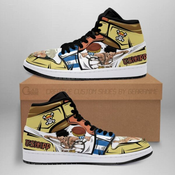 Usopp Sneakers The Sniper Skill One Piece Anime Shoes Fan MN06 1