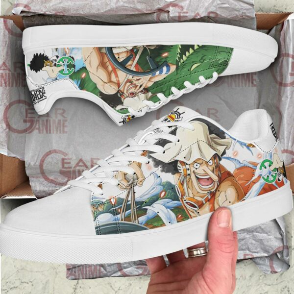 Usopp Skate Shoes One Piece Custom Anime Shoes 2