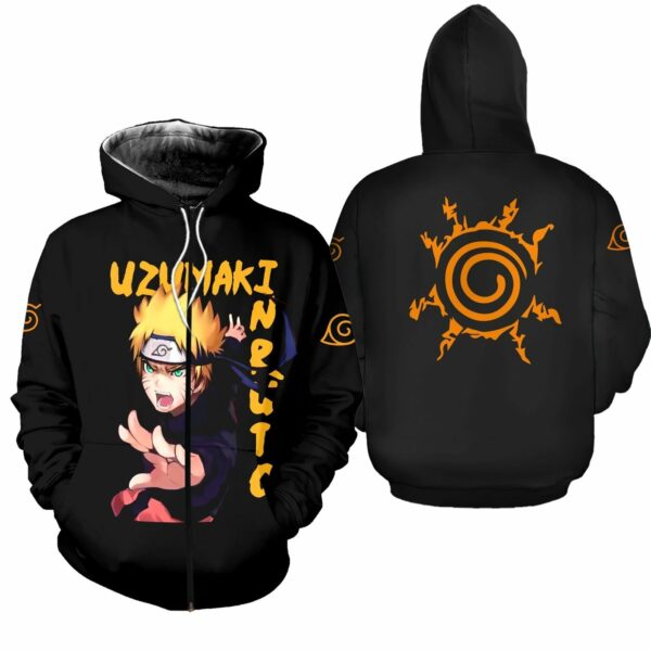 Uzumaki Naruto Shirt Naruto Family Symbol Anime Hoodie Sweater 1