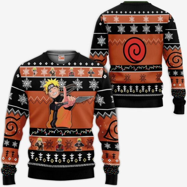 Uzumaki Naruto Ugly Christmas Sweater Naruto Xmas Gifts Idea 1