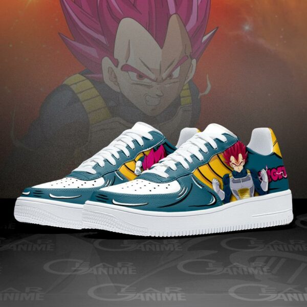 Vegeta SSJ God Air Sneakers Custom Anime Shoes 2