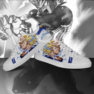 Vegeta Super Saiyan Skate Shoes Dragon Ball Anime Custom Shoes PN09 7