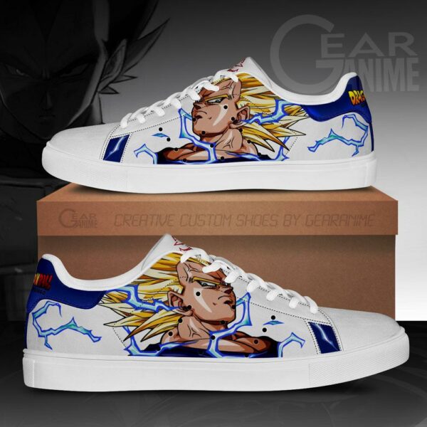 Vegeta Super Saiyan Skate Shoes Dragon Ball Anime Custom Shoes PN09 1