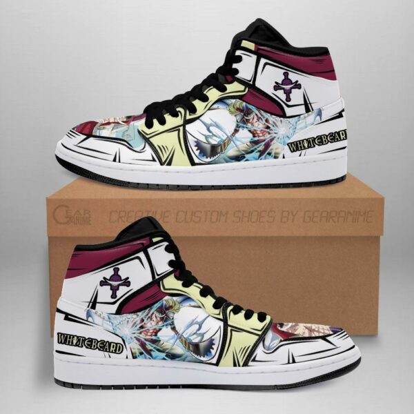 Whitebeard Sneakers Gura Gura Skill One Piece Anime Shoes Fan MN06 1