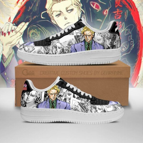 Yoshikage Kira Sneakers Manga Style JoJo's Anime Shoes Fan Gift PT06 1