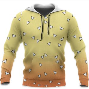 Zenitsu Shirt Costume Demon Slayer Anime Hoodie Sweater 8