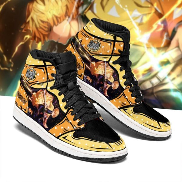 Zenitsu Shoes Boots Skill Thunder Breathing Demon Slayer Anime Sneakers Fan 2