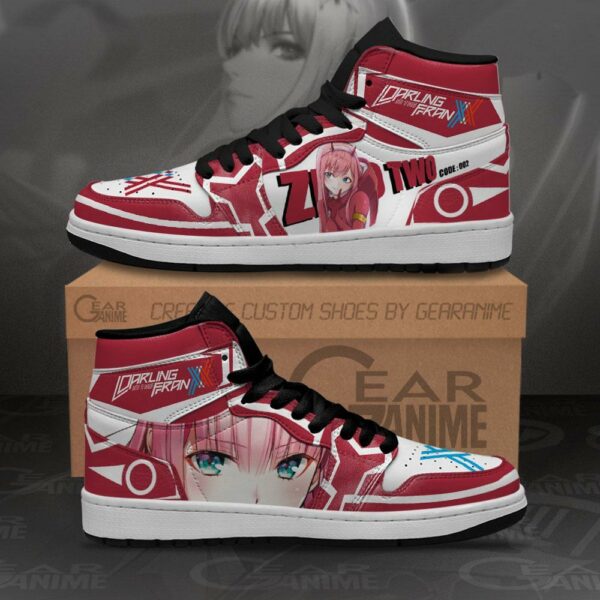 Zero Two Darling In The Franxx Sneakers Code 002 Custom Shoes 2