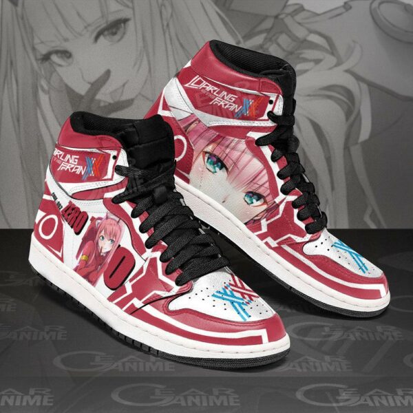 Zero Two Darling In The Franxx Sneakers Code 002 Custom Shoes 1