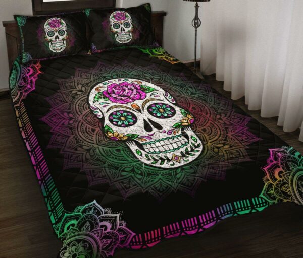 Mandala Skull Quilt Bedding Set 1