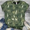 Cat In Green Camo T-shirt Hoodie 2