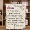 To My Daughter Blanket Love Dad MK06 4