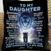 To My Daughter Blanket Love Dad 2