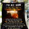 To my son never forget that i love you blanket ( Basketball ) 3