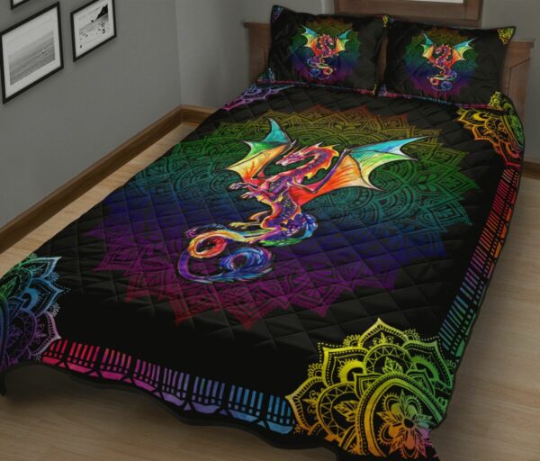 Dragon Quilt Bedding Set Colorful 1